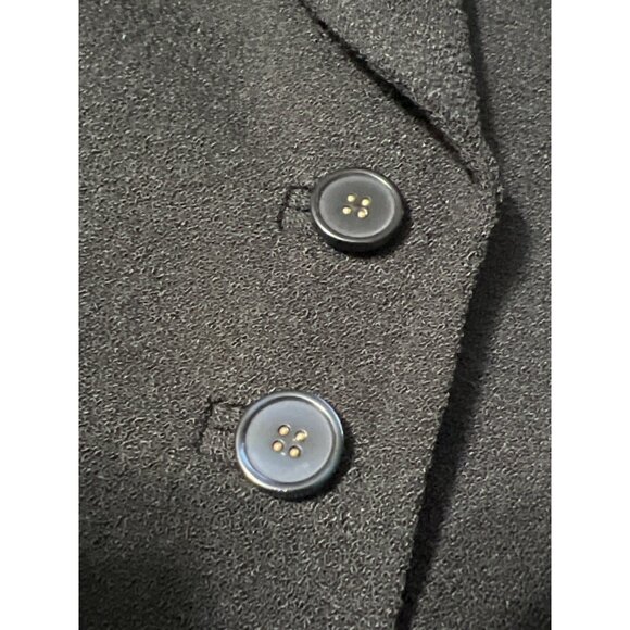 Sag Harbor Womens Blazer Size 8 Black Polyester Suit Jacket - Picture 8 of 9